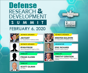 Potomac Officers Club’s Defense Research and Development Summit 2020 to Feature Frank Klemm, Scott Gilman, Timothy Grayson as Panelists on Feb. 6th