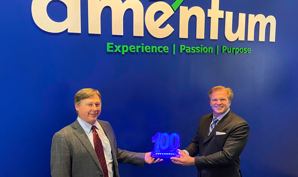 Amentum CEO John Vollmer Receives Sixth Wash100 Award From Executive Mosaic CEO Jim Garrettson
