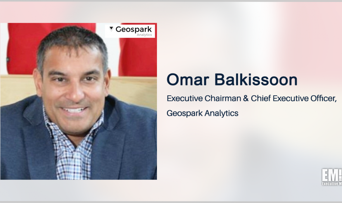 Geospark Analytics Names Omar Balkissoon as CEO; John Goolgasian as President, CGO