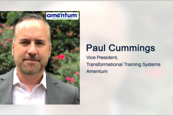 Amentum to Help Build Sensor-Based Training System for Army; Paul Cummings Quoted