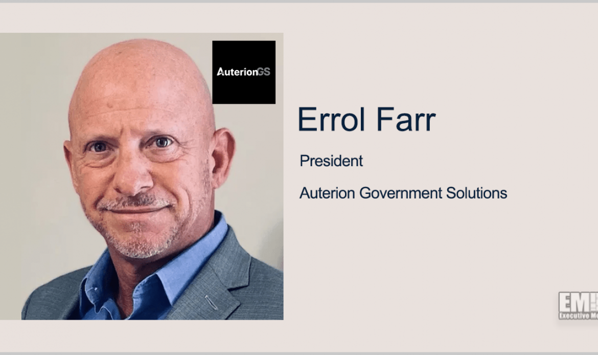 Errol Farr Promoted to Auterion Government Solutions President