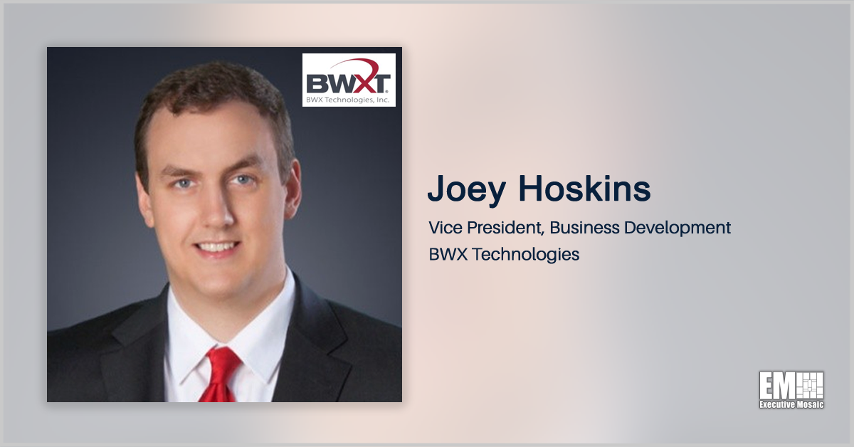 BWXT Promotes Joey Hoskins to Business Development VP