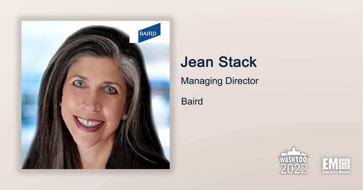 Baird Managing Director Jean Stack Named to 2022 Wash100 for Company Growth; Driving M&A Activity