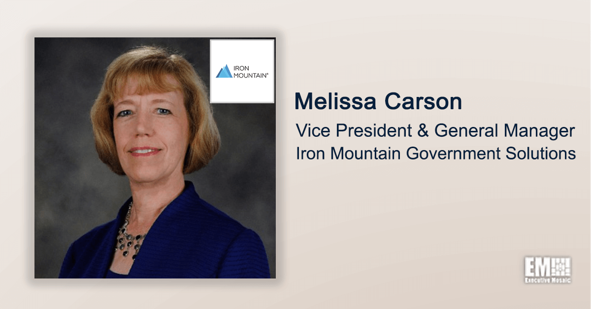 Executive Spotlight With Iron Mountain’s Melissa Carson Highlights Company’s Digital Transformation Efforts, Strategic Goals
