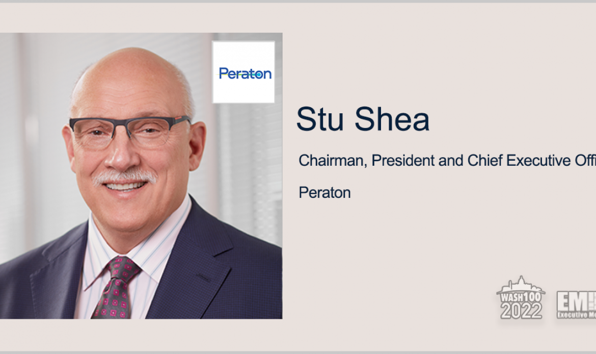 Peraton CEO Stu Shea Wins 6th Wash100 Award for Perpetuating Significant Company Growth & Acquisition Strategies