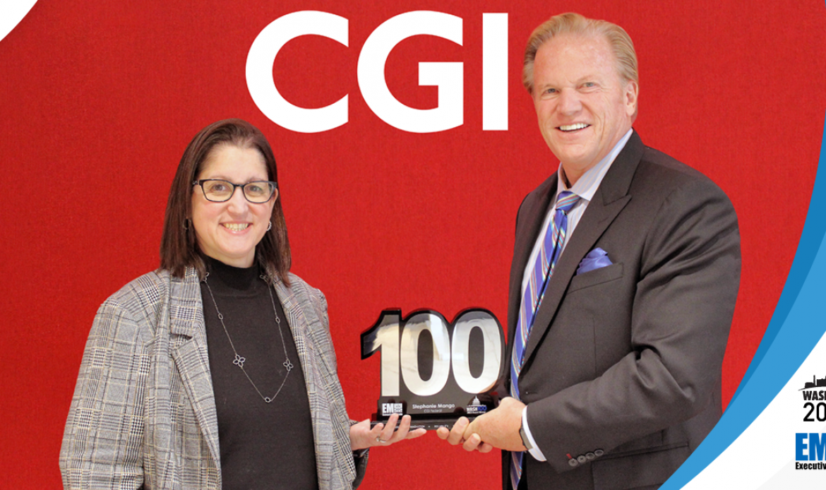 CGI Federal President Stephanie Mango Presented 2022 Wash100 Award By Executive Mosaic CEO Jim Garrettson