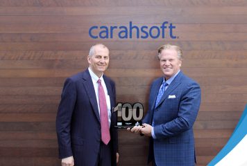 Executive Mosaic CEO Jim Garrettson Presents 8th Wash100 Award to Carahsoft President Craig Abod