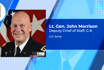 Army Lt. Gen. John Morrison Discusses Opportunities for 5G in US Military