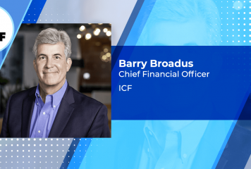 Q&A With ICF CFO Barry Broadus Discusses Company Growth Initiatives, M&A Activities