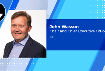 ICF Reports 25.6% Q3 Hike in Government Revenue; John Wasson on Completed Deals