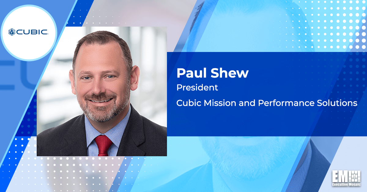 Paul Shew Appointed Cubic Mission & Performance Solutions President