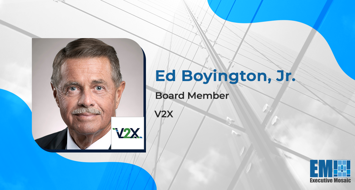 Ed Boyington Kicks Off Role as V2X Board Member