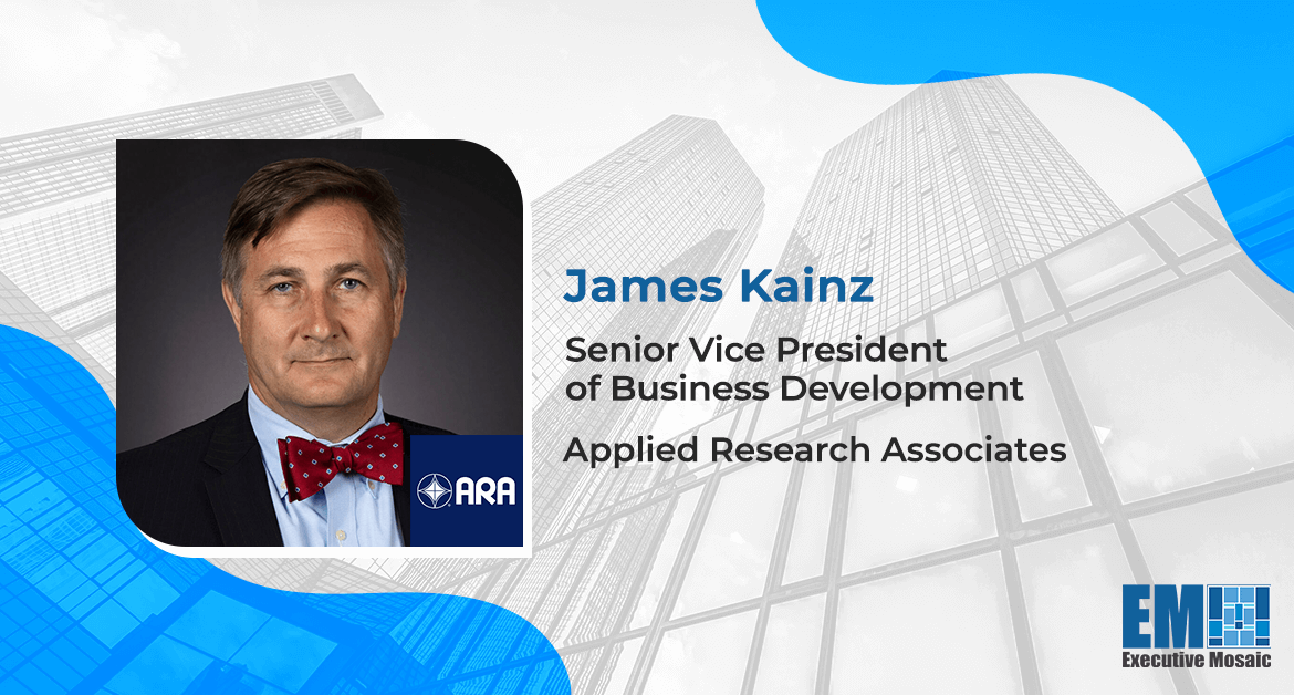 James Kainz Promoted to Applied Research Associates BD SVP