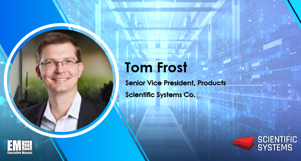 Robotics Industry Vet Tom Frost Joins Scientific Systems as Products SVP