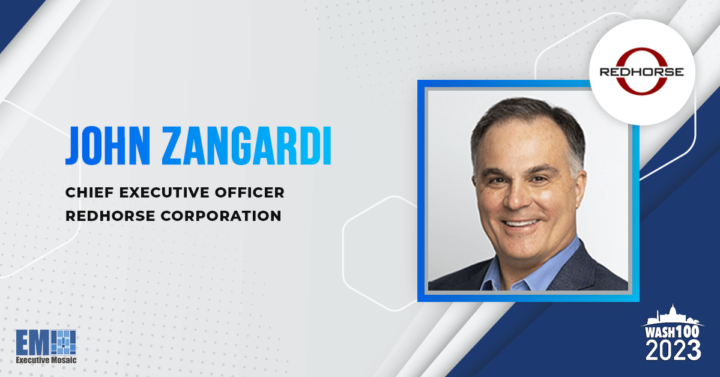 Redhorse CEO John Zangardi Awarded 2nd Consecutive Wash100 for Efforts to Reimagine Government Processes With AI