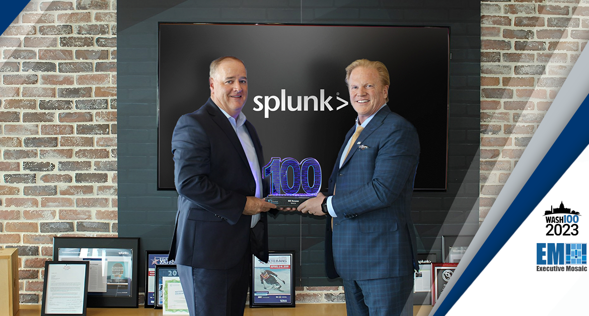 Splunk Public Sector VP Bill Rowan Receives 2023 Wash100 Award