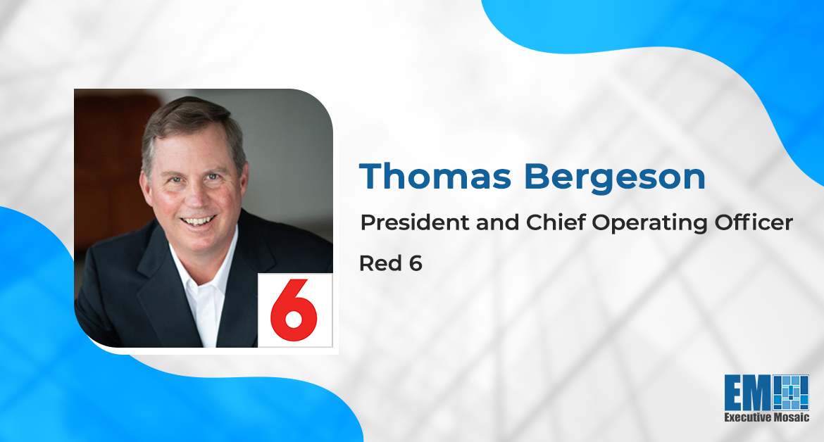 Air Force Veteran Thomas Bergeson Appointed Red 6 President, COO