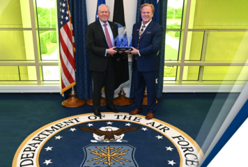 Air Force Secretary Frank Kendall Accepts 2023 Wash100 Award From Executive Mosaic CEO Jim Garrettson