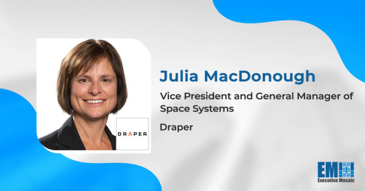 Julia MacDonough Named Draper VP, General Manager of Space Systems