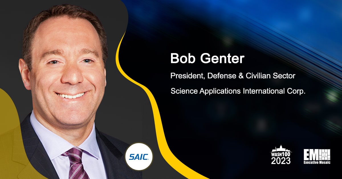 SAIC to Continue Navy Logistics IT Support Under $91M Task Order; Bob Genter Quoted