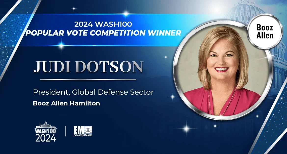 Booz Allen’s Judi Dotson Takes Crown as 2024 Wash100 Popular Vote Winner