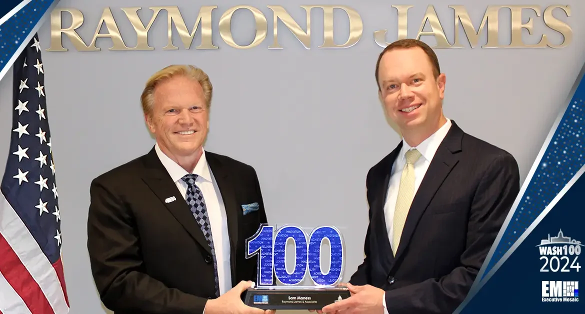 Raymond James’ Sam Maness Receives 2024 Wash100 Award